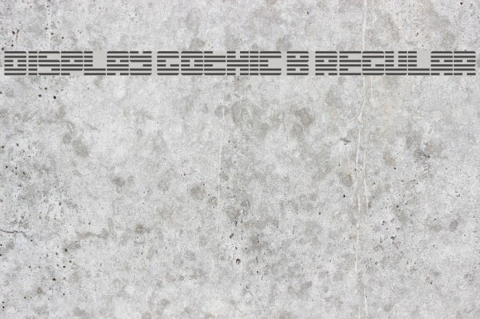 Display Gothic B Regular Font examples