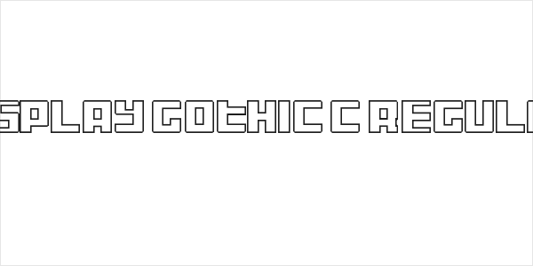 Display Gothic C Regular Logo