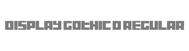 Display Gothic D Regular Font