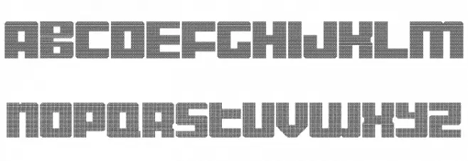 Display Gothic E Regular 字体 小写