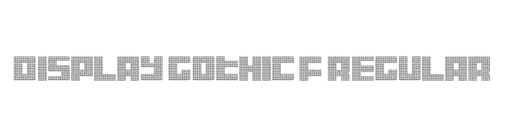 Display Gothic F Regular Font