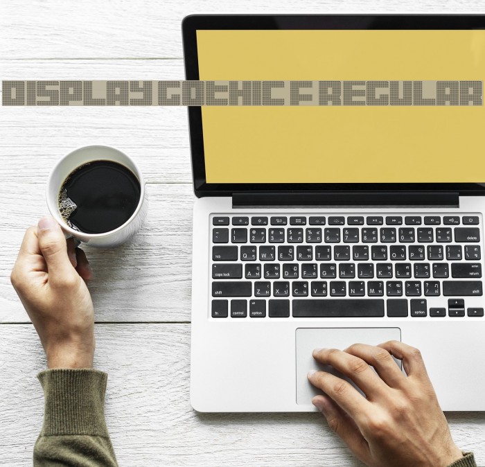 Display Gothic F Regular Font examples