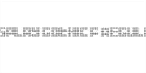 Display Gothic F Regular Logo