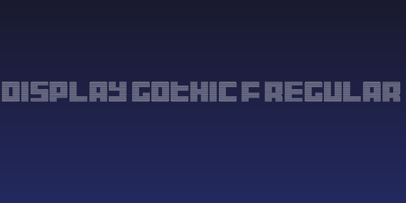 Display Gothic F Regular Social Header