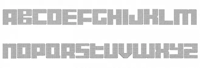 Display Gothic F Regular Шрифта строчной
