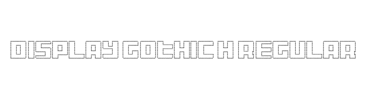 Display Gothic H Regular  baixar fontes gratis