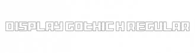 Display Gothic H Regular  Descarca Fonturi Gratis