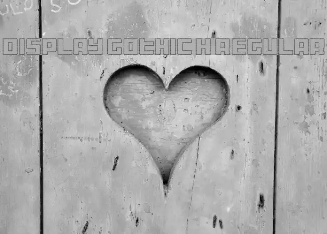 Display Gothic H Regular Example 3