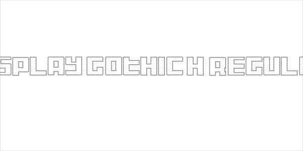 Display Gothic H Regular Logo