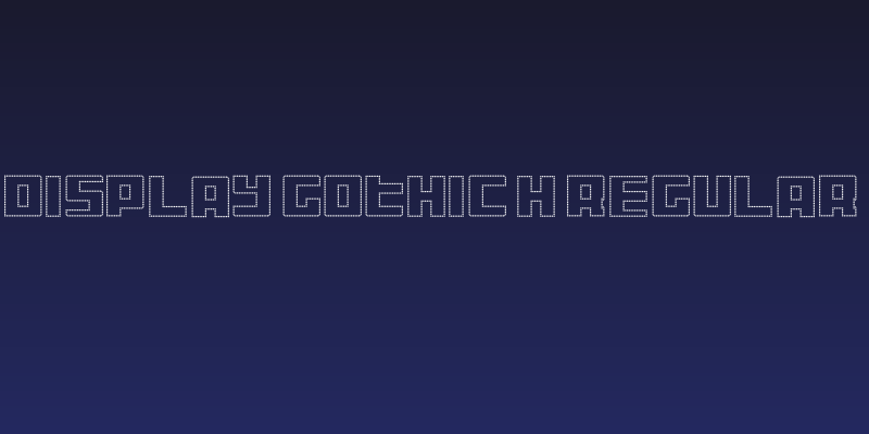 Display Gothic H Regular Social Header