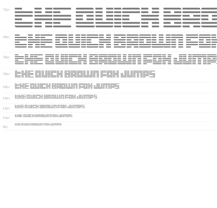 Display Gothic I Regular Waterfall