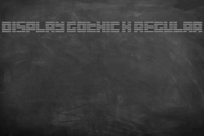 Display Gothic K Regular Font examples