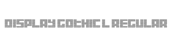 Display Gothic L Regular Font