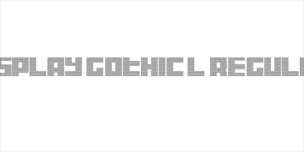 Display Gothic L Regular Logo