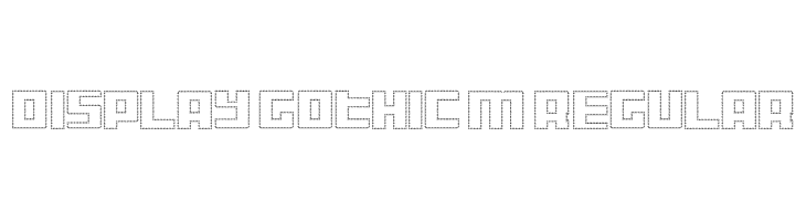 Display Gothic M Regular  Frei Schriftart Herunterladen