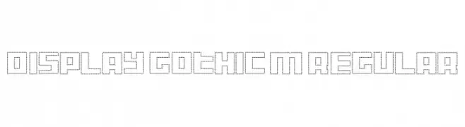Display Gothic M Regular  Descarca Fonturi Gratis