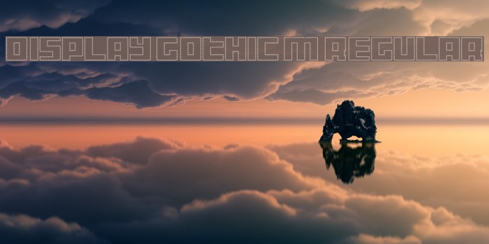 Display Gothic M Regular Font examples