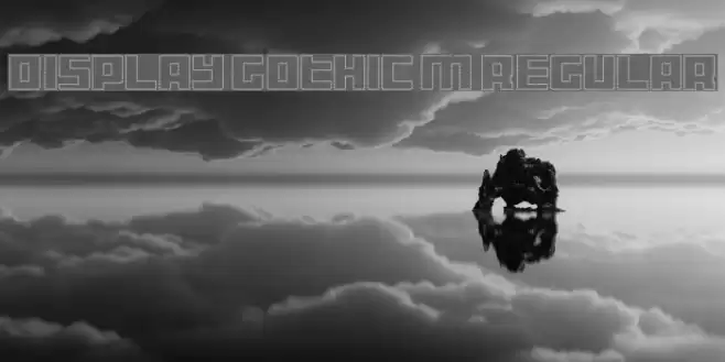 Display Gothic M Regular フォント examples