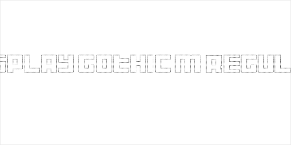 Display Gothic M Regular Logo