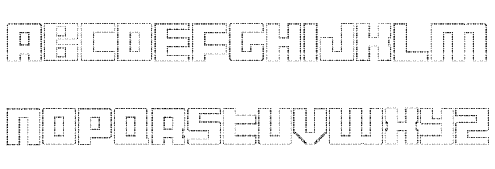 Display Gothic M Regular Font LOWERCASE