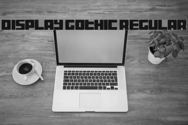 Display Gothic Regular Font examples