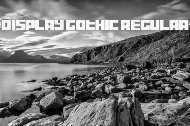 Display Gothic Regular Font examples