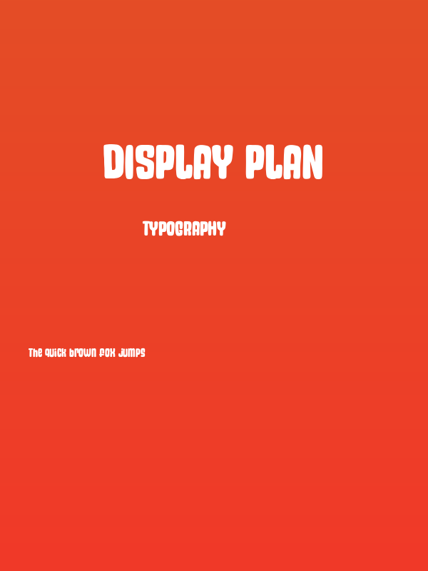 Display Plan Poster