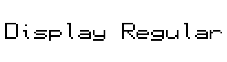 Display Regular  font caratteri gratis