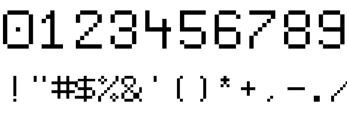 Display Regular Font OTHER CHARS