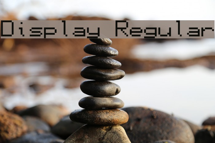 Display Regular Font examples