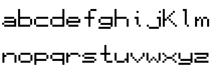 Display Regular Font LOWERCASE