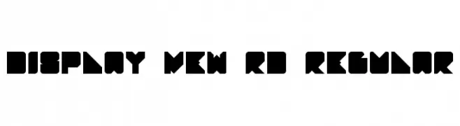 Display new RD Regular  font caratteri gratis