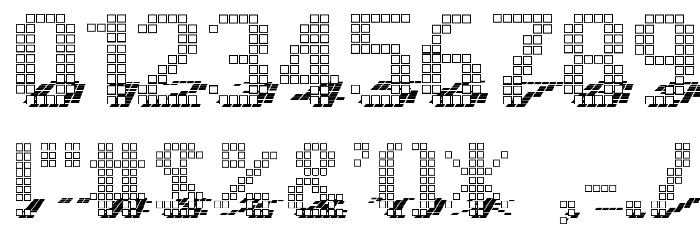 Display3DOTF Font OTHER CHARS