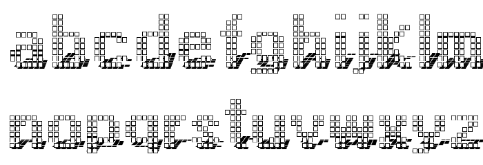 Display3DOTF Font LOWERCASE