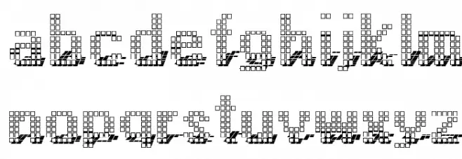 Display3DOTF Шрифта строчной