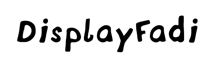 DisplayFadi Font