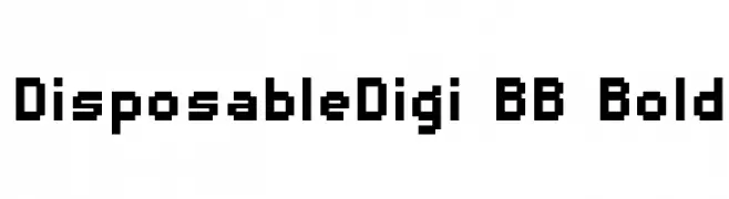 DisposableDigi BB Bold  Descarca Fonturi Gratis