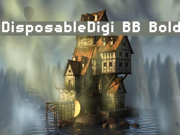 DisposableDigi BB Bold Font examples