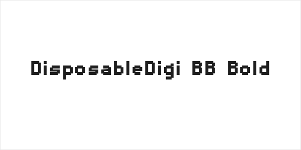 DisposableDigi BB Bold Logo