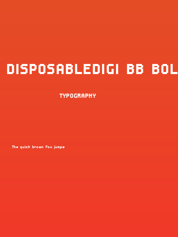 DisposableDigi BB Bold Poster