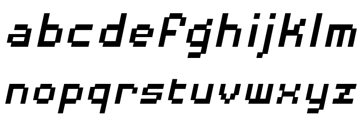 DisposableDigi BB Italic Font LOWERCASE
