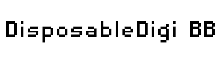 DisposableDigi BB  免费字体下载