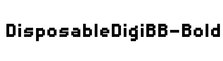 DisposableDigiBB-Bold  Fuentes Gratis Descargar