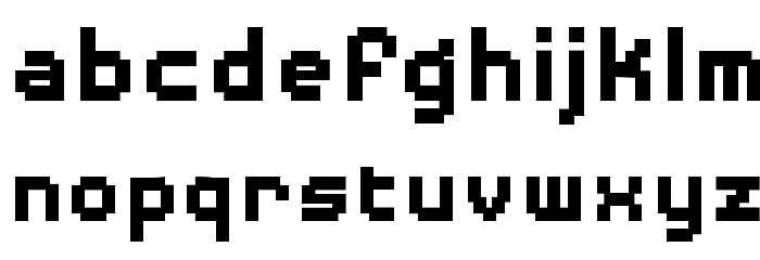 DisposableDigiBB-Bold Font LOWERCASE