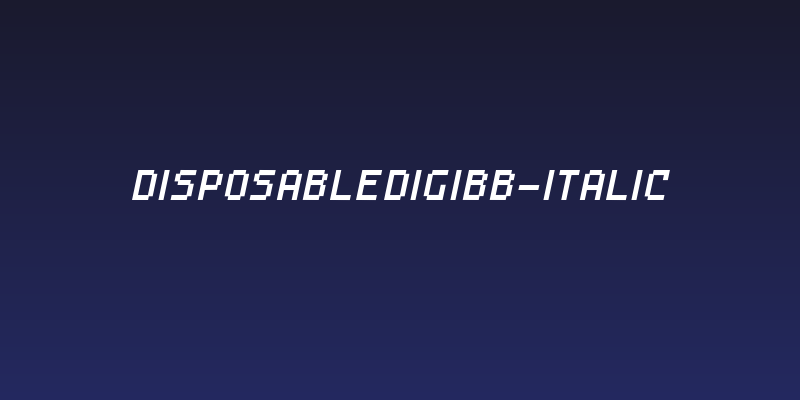 DisposableDigiBB-Italic Social Header