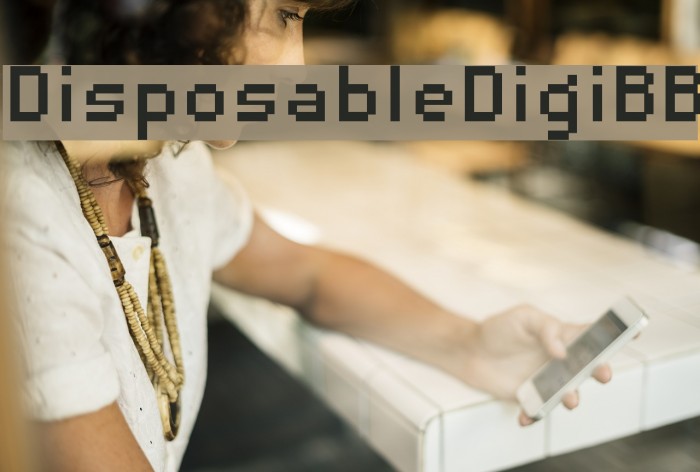 DisposableDigiBB Font examples