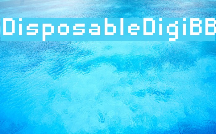 DisposableDigiBB Font examples