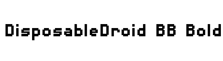 DisposableDroid BB Bold  Frei Schriftart Herunterladen
