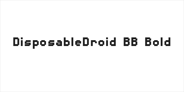 DisposableDroid BB Bold Logo