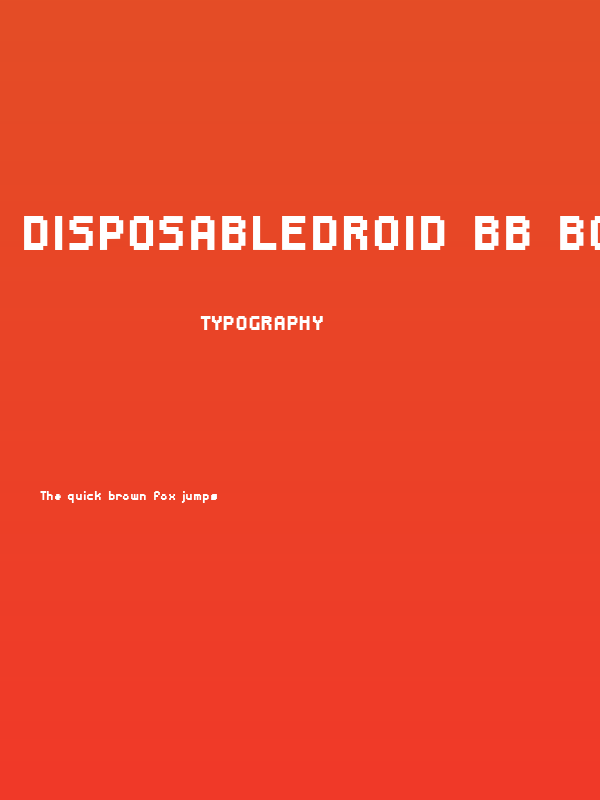 DisposableDroid BB Bold Poster